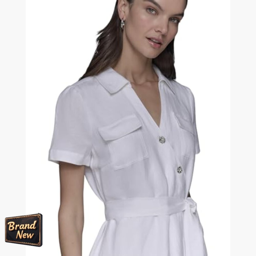 Button Down Dress Versatile Year-Round Travel Cas… - image 5